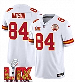 Men & Women & Youth Kansas City Chiefs #84 Justin Watson White 2025 Super Bowl LIX Patch F.U.S.E. Vapor Limited Stitched Jersey,baseball caps,new era cap wholesale,wholesale hats